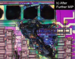 EOS site exposed after MIP decap