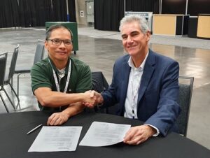 Our CEO meeting with the customer